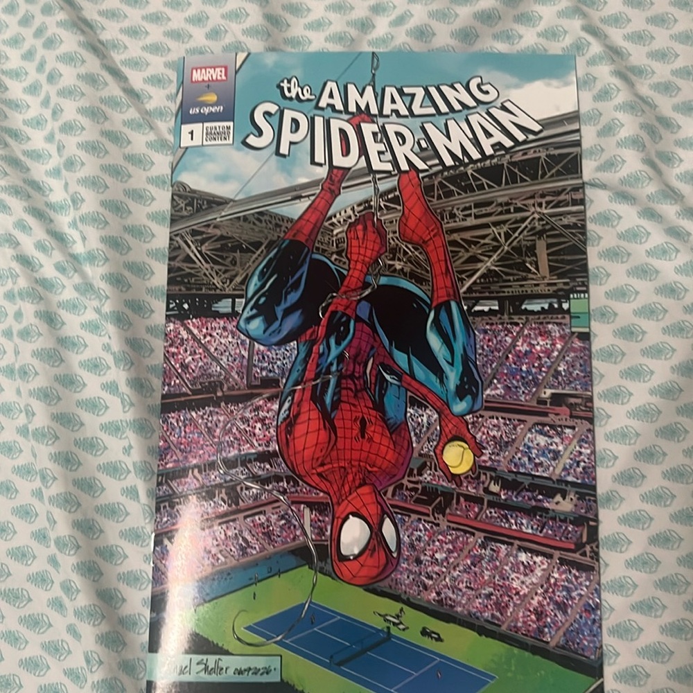 The amazing spider man comic book. By marvel.